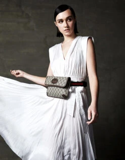 Ulla Johnson Maysha V-neck Pleated Asymmetric Midi Dress -Gani Clothing Shop 68396