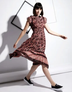 Ulla Johnson Amalia Printed Ruffle Midi Dress -Gani Clothing Shop 68402