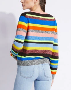Chinti & Parker Anni Multicoloured Stripe Wool-Cashmere Sweater -Gani Clothing Shop 78849