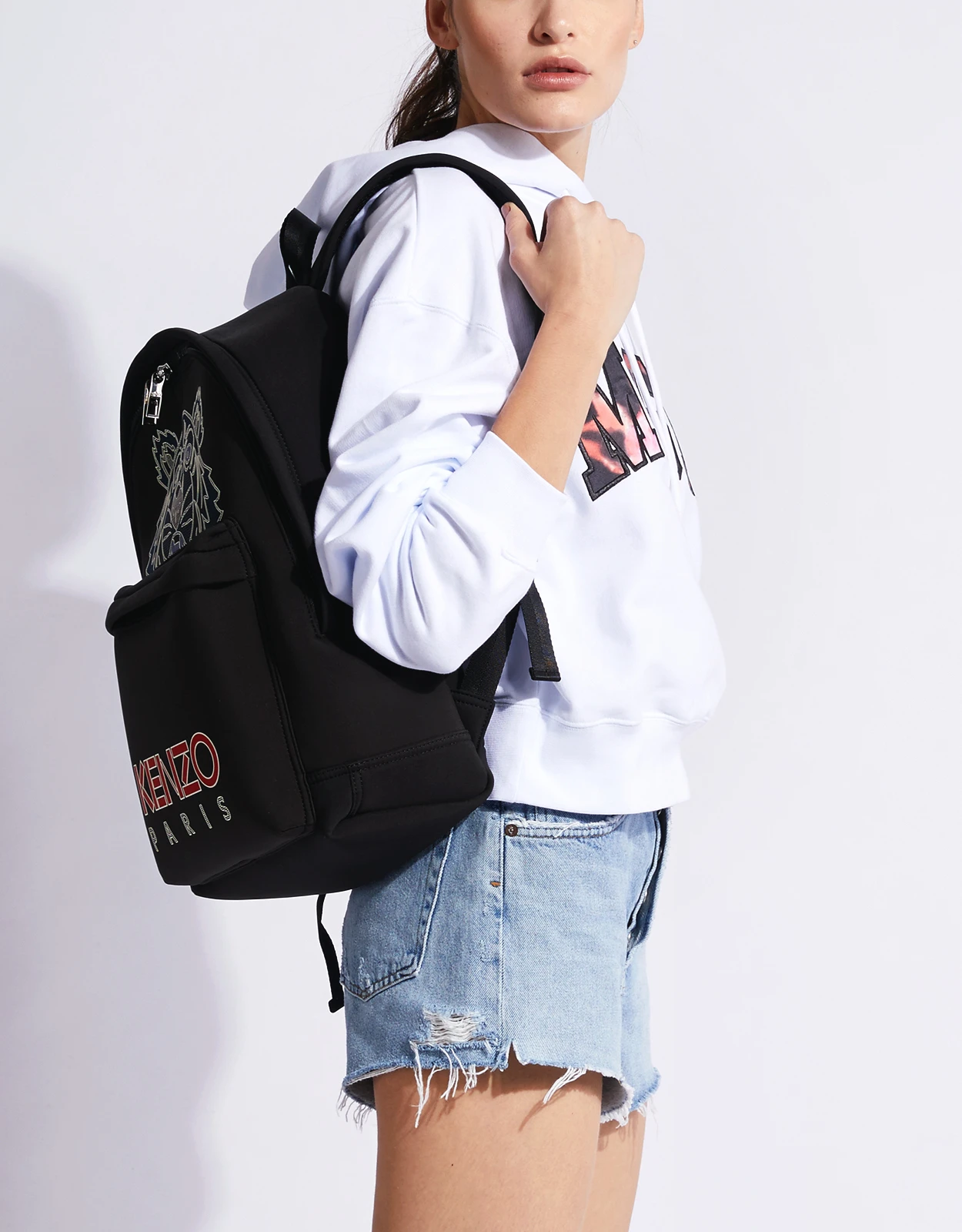 MSGM Felpa Tie Dye Logo Cropped Sweatshirt 5 MSGM Felpa Tie Dye Logo Cropped Sweatshirt - Image 3