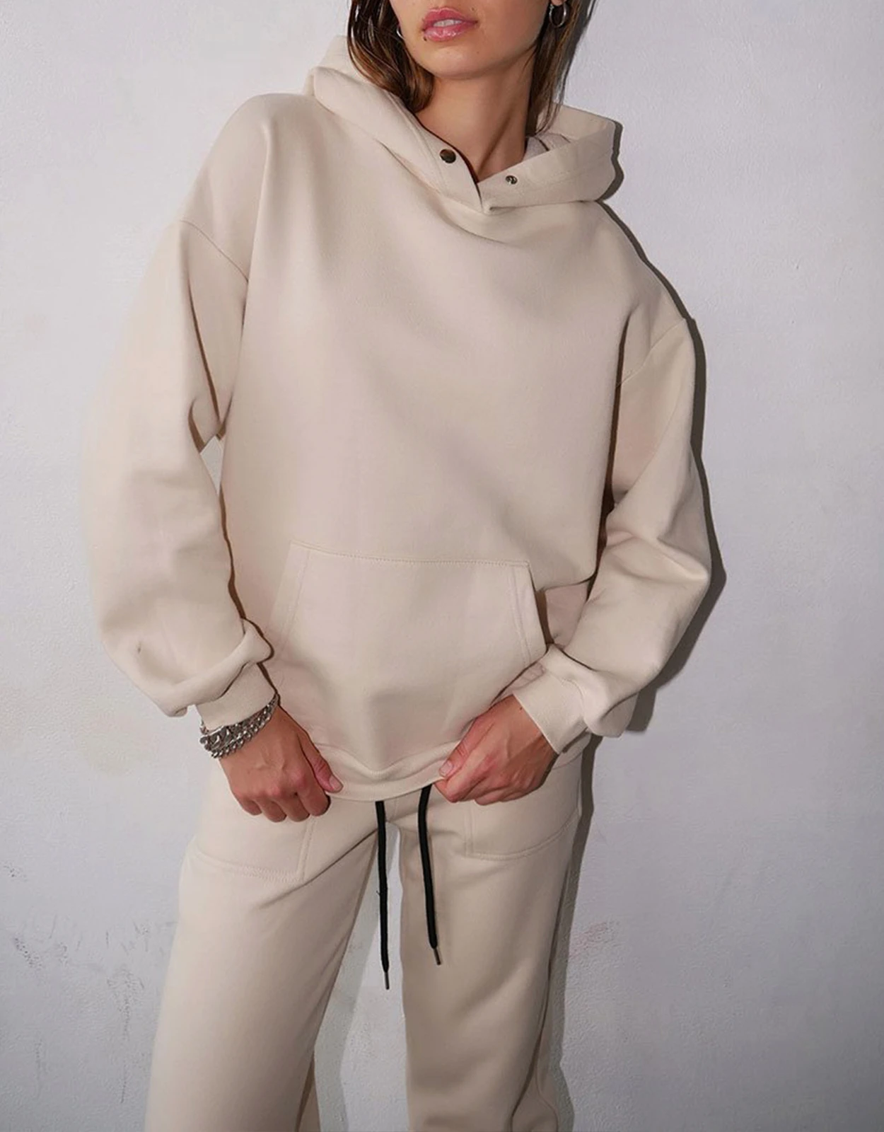 The Range Brushed Contra Terry Snap Hoodie 3 The Range Brushed Contra Terry Snap Hoodie