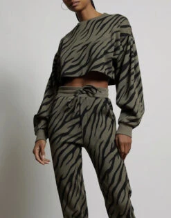 Twenty Montreal Bali Tiger Hyper Reality Knit Balloon Sleeve Cropped Top 10 Twenty Montreal Bali Tiger Hyper Reality Knit Balloon Sleeve Cropped Top -Gani Clothing Shop 826251