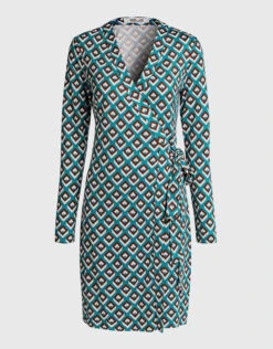 Diane Von Furstenberg Julian Printed Wrap Mini Dress