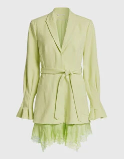 Jonathan Simkhai Victoria Lace Blazer Mini Dress